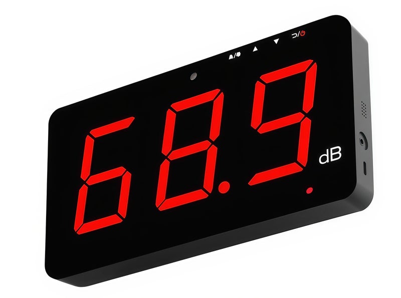 TestHelper SW-525A Sound Level Meter Tester 30-130db Large Screen Red LCD Display Wall Hanging Type Decibel Noise Measuring with Alarm (Sound Level Meter) - Image 3