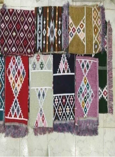 غطاء كنبة او مشاية شانليا تصميم عربى سيناوى