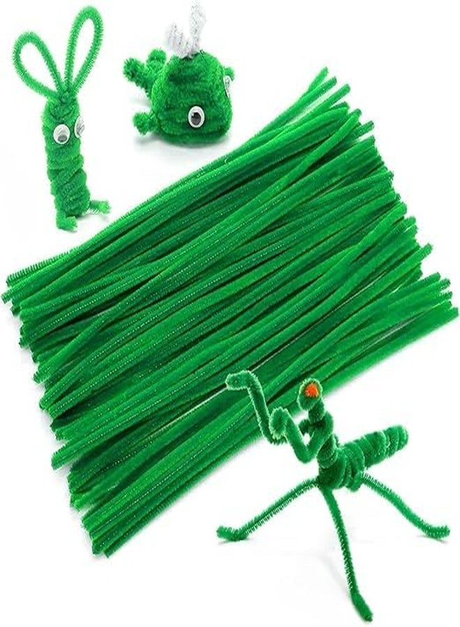 Velme Craft 100Pc Pipe Cleaners Craft Set | Chenille Stem Fuzzy Sticks DIY Craft Supplies for Art Projects Activities, Decorations, Flower Making, Modeling & Sculpting (Olive green) - Image 4