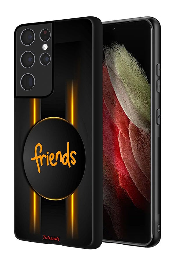 Tolwak Samsung Galaxy S21 Ultra 5G Protective Case Cover Friends - Image 1