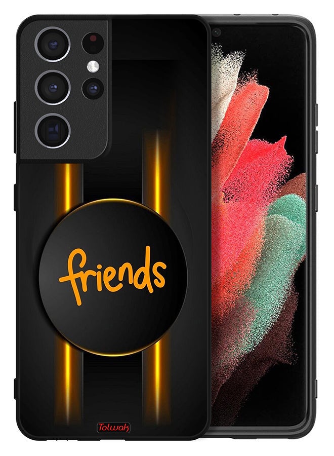 Tolwak Samsung Galaxy S21 Ultra 5G Protective Case Cover Friends - Image 2