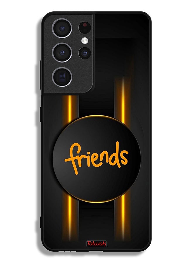 Tolwak Samsung Galaxy S21 Ultra 5G Protective Case Cover Friends - Image 3