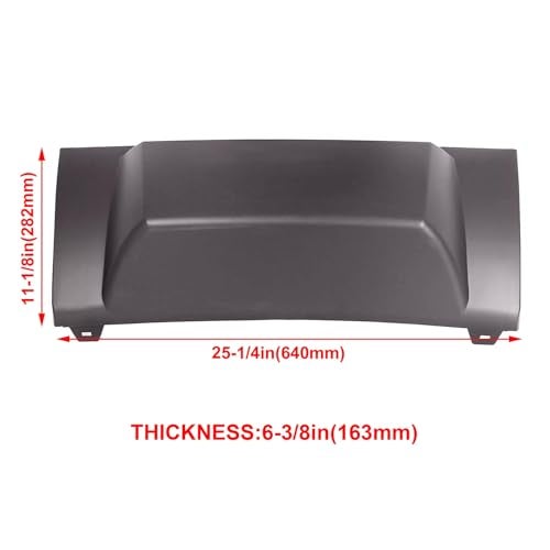 ALMULOO Trailer Hitch Cover Compatible with 2007-2014 Cadillac Escalade GMC Yukon Chevrolet Tahoe Suburban 1500 2500 Replacement for GM1129106 20777999 Rear Bumper Tow Hook Cover - Image 3