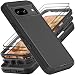 YKHJKLEC for Google Pixel 8 Case Military Grade 3 in 1 Heavy Duty ShockproofDrop ProofDust Proof Case with 2Pcs Tempered Glass Screen Protector BlackBlack - Image 2