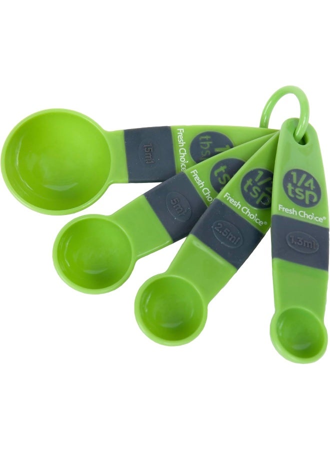 fresh choice مجموعة ملاعق قياس 4 قطع من فريش تشويس - Image 3