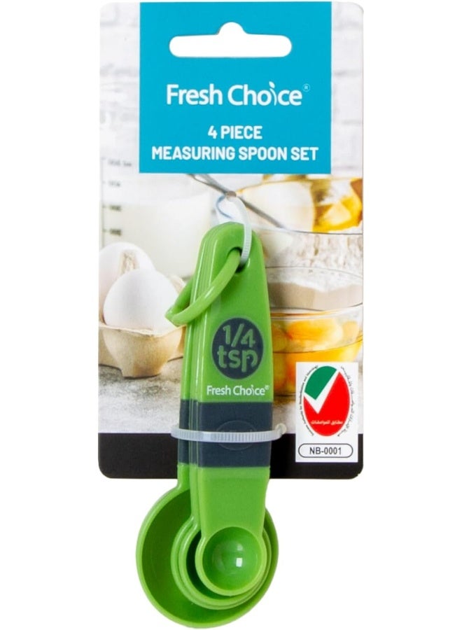 fresh choice مجموعة ملاعق قياس 4 قطع من فريش تشويس - Image 1