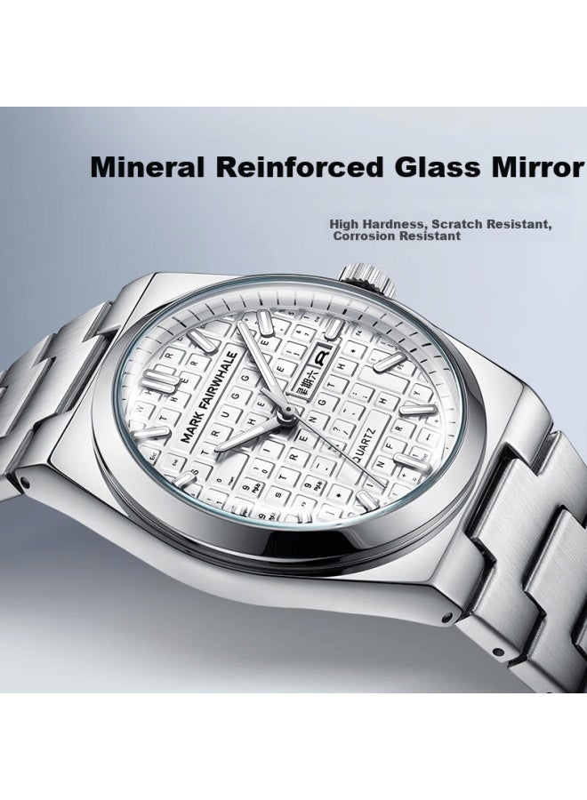 Mark Fairwhale Mechanical Business Style Student Exam Watch Men's Waterproof Luminous National Watch 3d Keyboard Warrior Series 5012 - Image 3