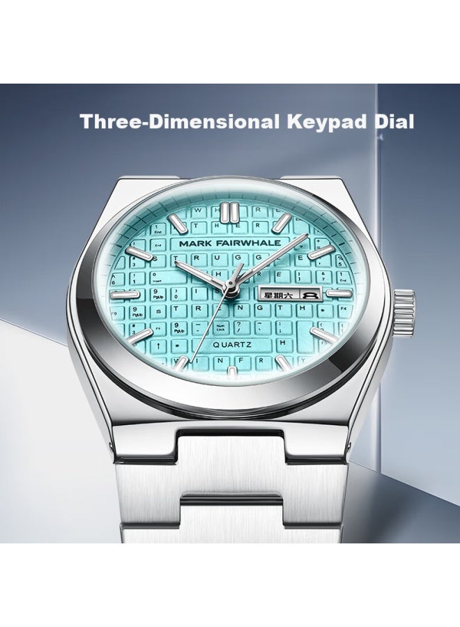 Mark Fairwhale Mechanical Business Style Student Exam Watch Men's Waterproof Luminous National Watch 3d Keyboard Warrior Series 5012 - Image 2
