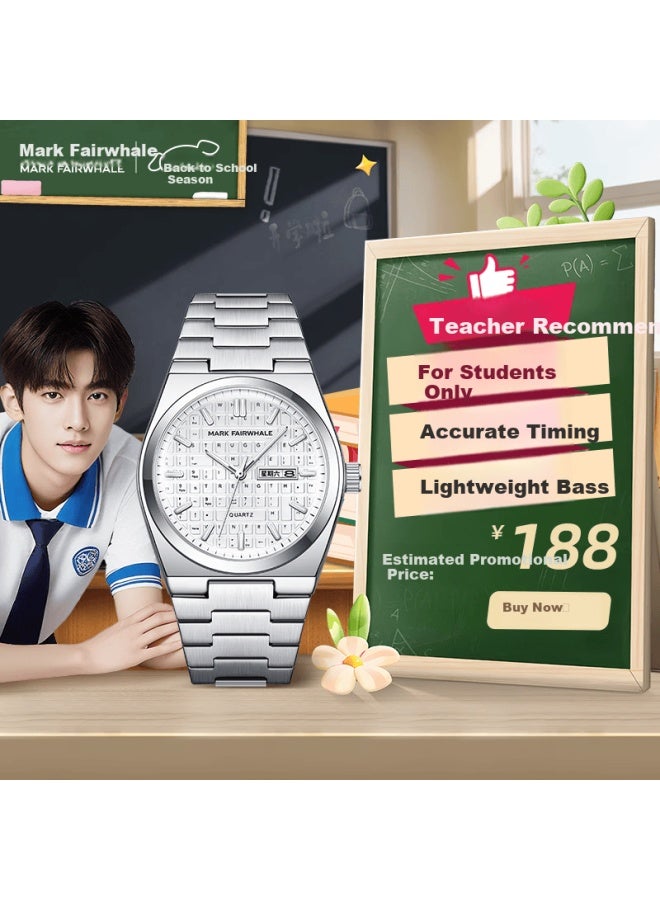 Mark Fairwhale Mechanical Business Style Student Exam Watch Men's Waterproof Luminous National Watch 3d Keyboard Warrior Series 5012 - Image 1