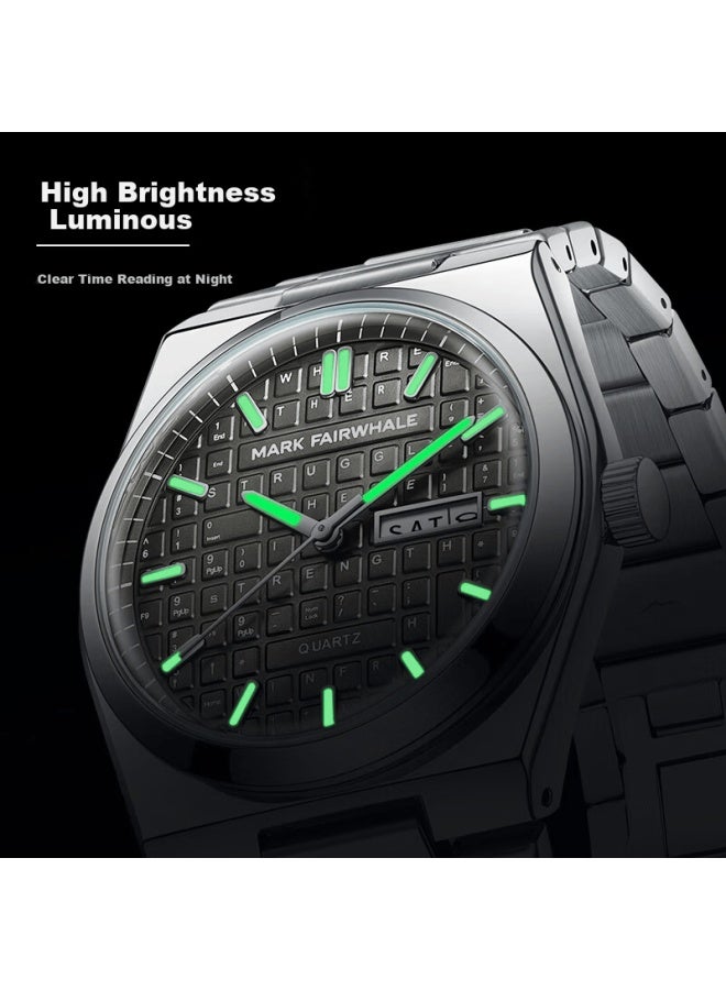 Mark Fairwhale Mechanical Business Style Student Exam Watch Men's Waterproof Luminous National Watch 3d Keyboard Warrior Series 5012 - Image 4