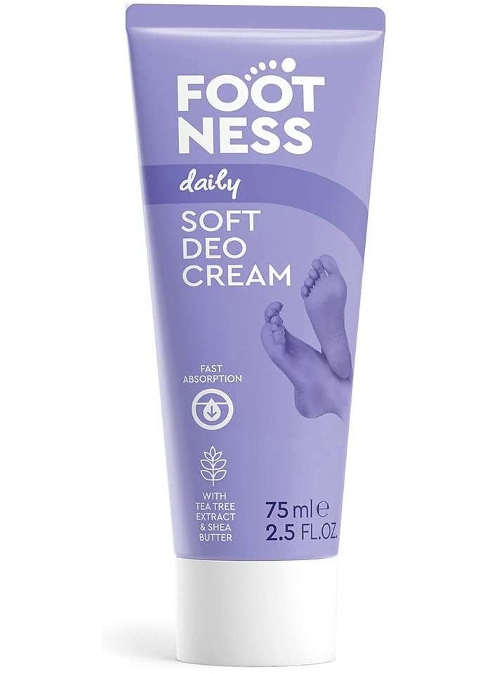 Footness - Soft Deo Foot Cream | Sage Oil Shea Butter for Women and Men | 75ml - Image 1