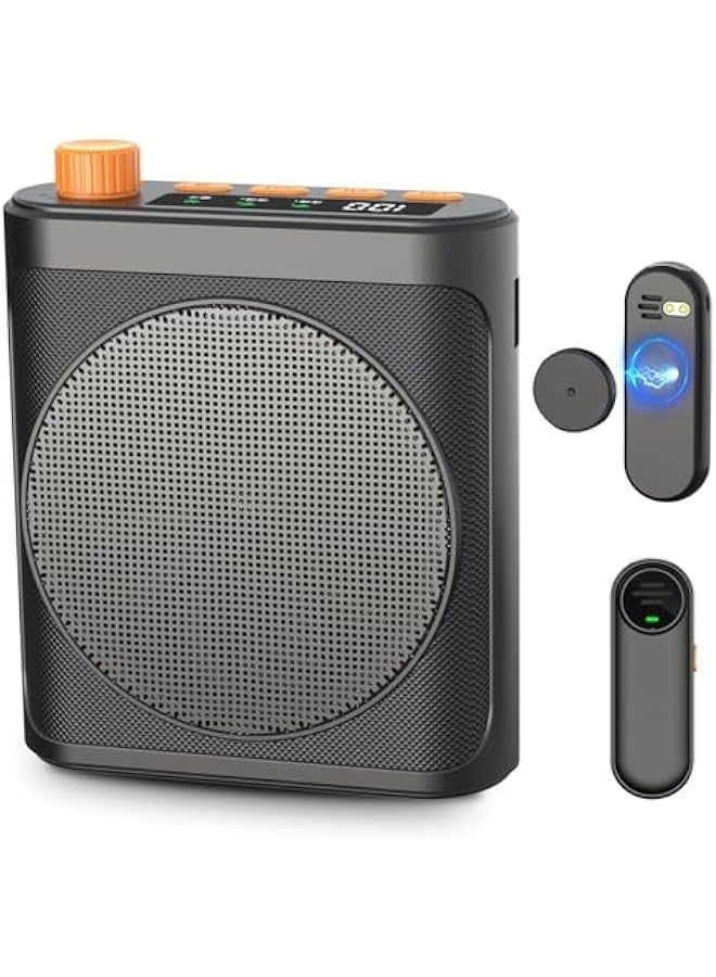 Arabest Wireless Voice Amplifier,Magnetic Lavalier,2 Microphones,Portable Bluetooth for Teachers,Meetings - Image 1