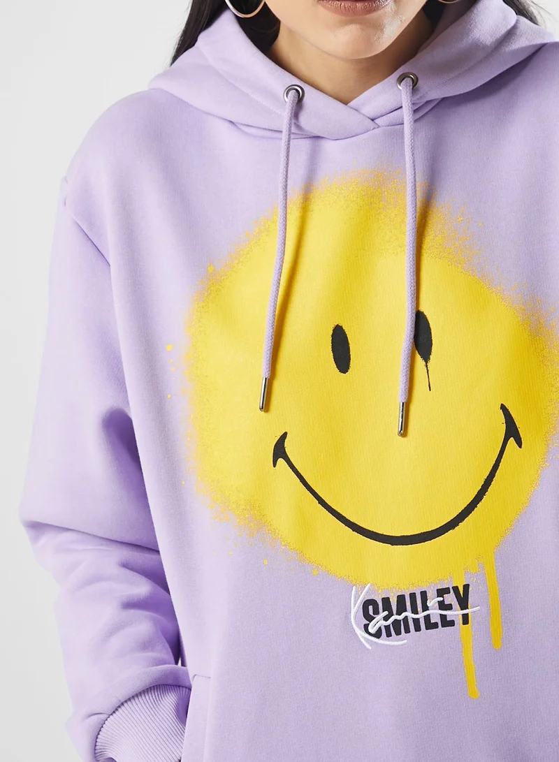 Karl Kani Small Signature Spray Smiley Hoodie