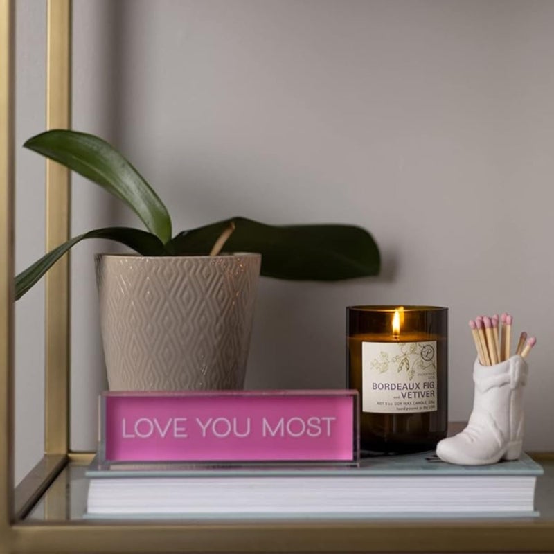 Paddywax Eco Collection Scented Soy Wax Candle in Glass Jar, Bordeaux Fig & Vetiver Fragrance, Green Vessel with Wood Lid, 8 oz - Image 2