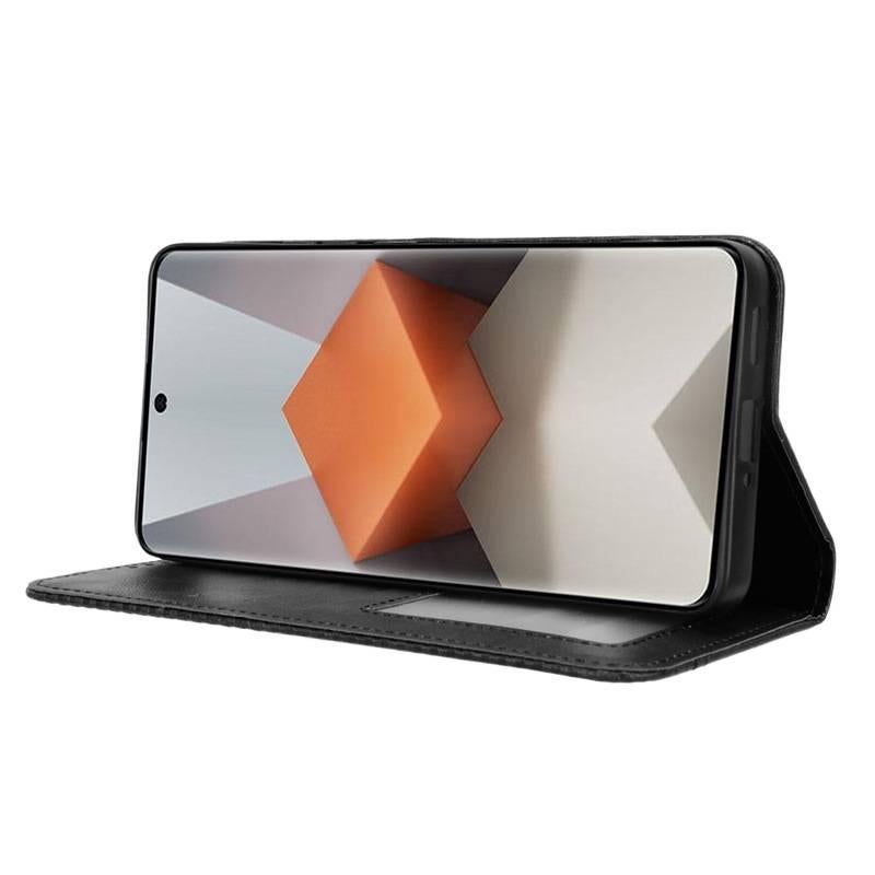 MS TPU MagSafe Case for Redmi Note 13 Pro with Card Holder and Drop Protection plus Shockproof plus Kickstand plus Strong Magnetic in Brown - Image 5