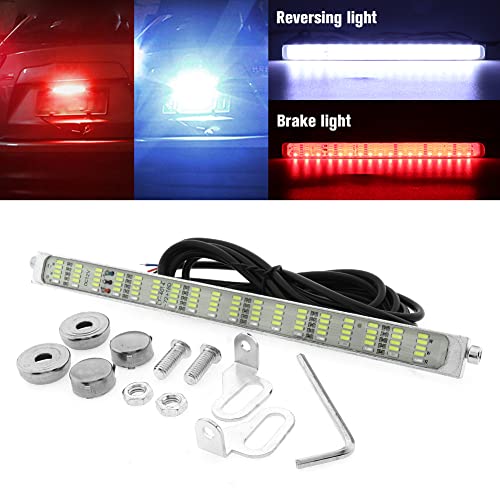 Vooda Double Colors LED License Plate Light Super Bright 90 SMD Chips 2-in-1 Fuction Brake Light Reversing light for Car SUV Truck,Motorcycle,Waterproof,DC12V.1-Pack(White + Red) - Image 1