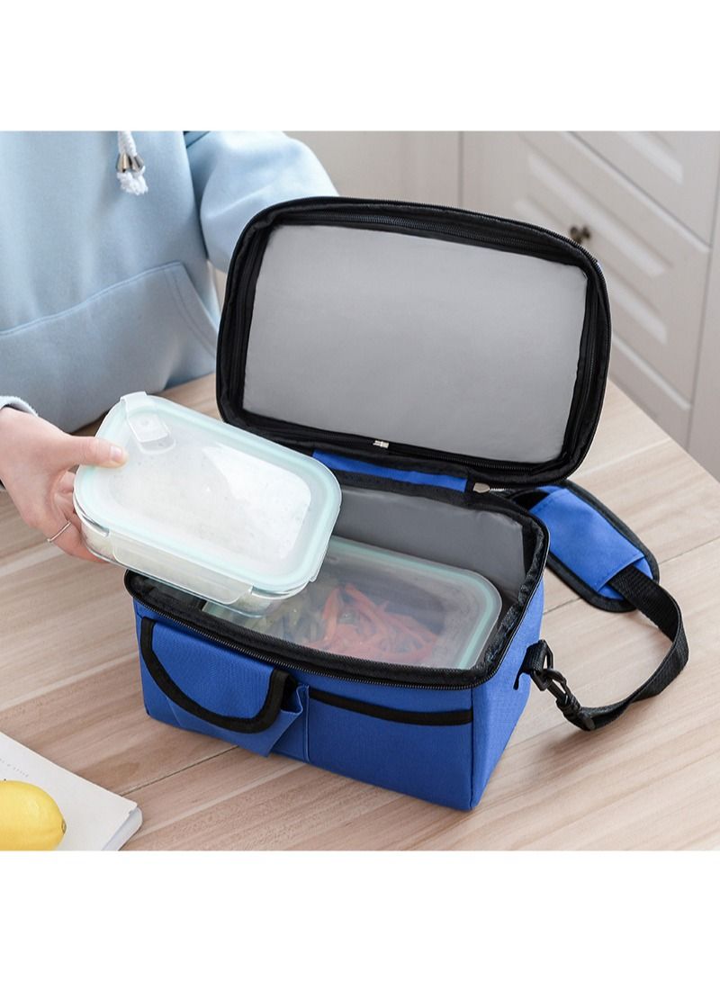 Double Insulated Baby Lunch Bags Adult Reusable Lunch Box Refrigerated Tote Bag with Double Compartment Lunch Storage Box  - Image 3
