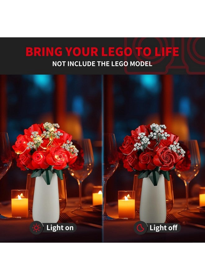 BRIKSMAX Light Kit for Lego Bouquet of Roses (Music Version) - Led Lighting Compatible with Lego Icons 10328 Building Set(Not Included Lego Set) - Image 2