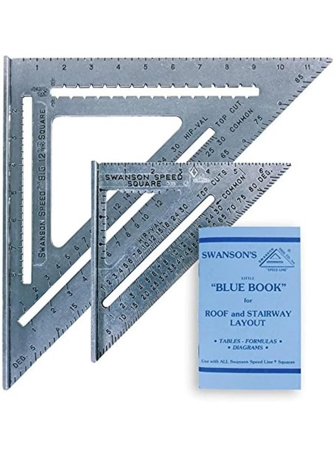 Swanson Tool Co., Inc Swanson Sw1201K 7" And Big 13" Speed Square Layout Tool Kit Without Layout Bar  - Image 1