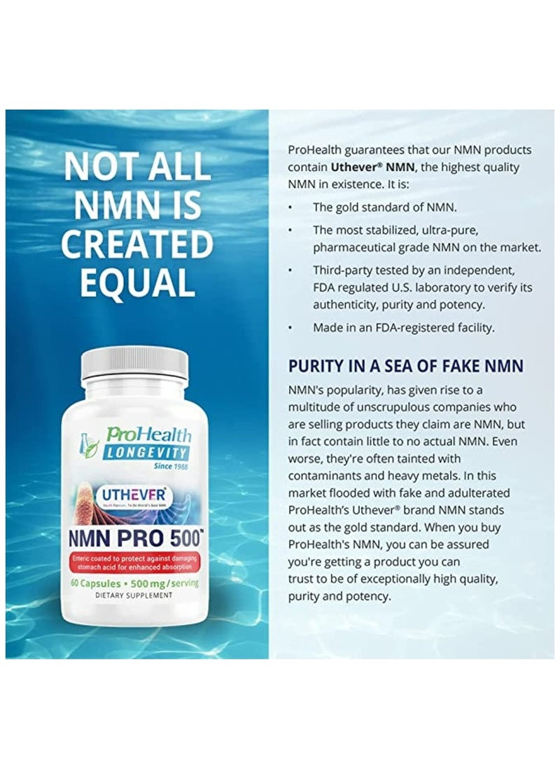ProHealth - ProHealth NMN Pro 500 Enhanced Absorption (30 Capsules) - Image 1