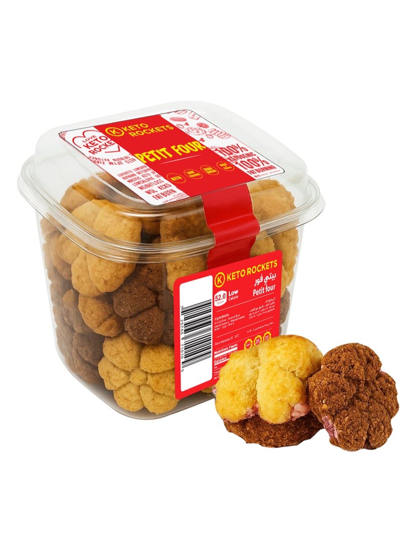 كيتو روكيتس بيتفور فريش كيتو  -بنكهه الفانيلا والشكولاتة- دايت - خالي من السكر محلى بالاستيفيا الطبيعيه - صحي - امن لمرضي السكر - جلوتين فري - 12 قطعه - Image 1