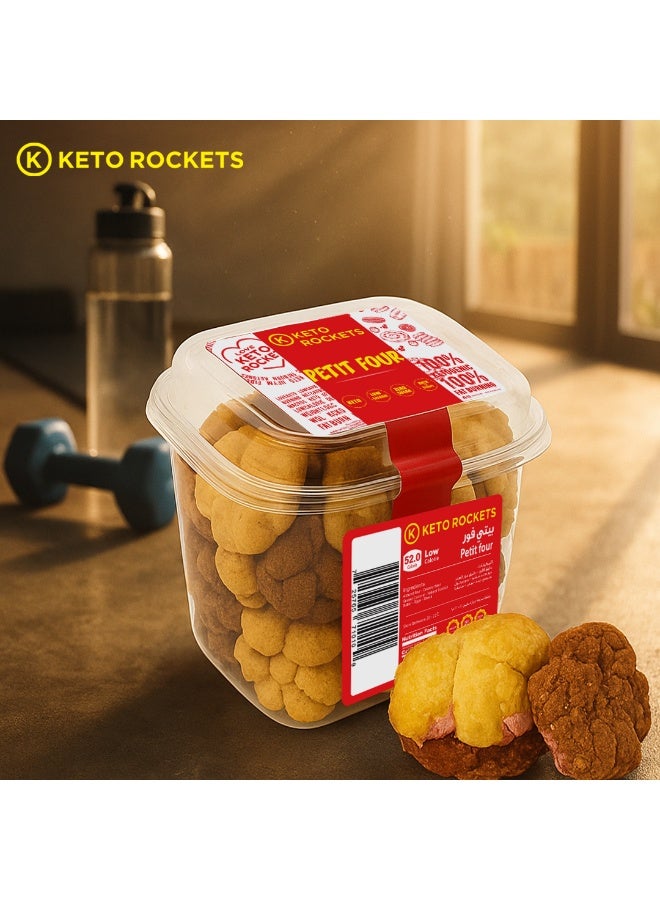 كيتو روكيتس بيتفور فريش كيتو  -بنكهه الفانيلا والشكولاتة- دايت - خالي من السكر محلى بالاستيفيا الطبيعيه - صحي - امن لمرضي السكر - جلوتين فري - 12 قطعه - Image 3