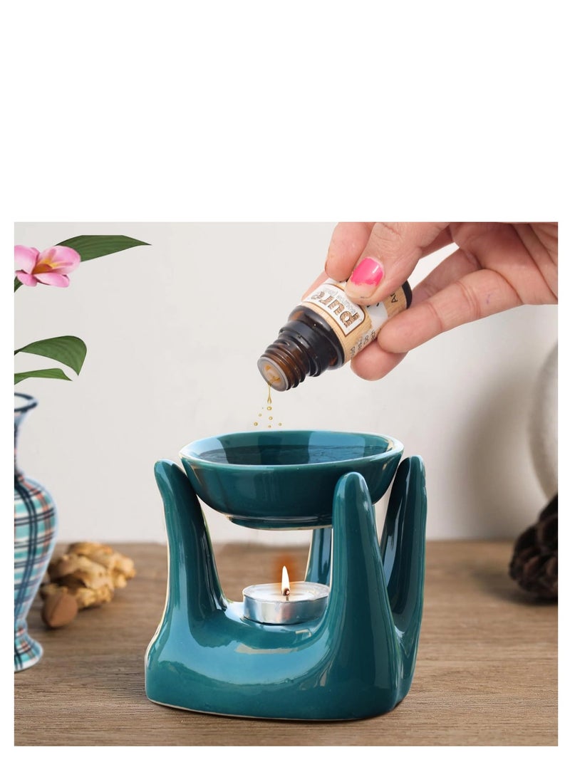 بيور زيت ناشر للروائح العطرية الهندية من بيور سورس، زيت اللافندر، عشب الليمون، الورد، الياسمين، خشب الصندل والموغرا، 15 مل، كل مجموعة متعددة الألوان مكونة من 6 قطع - Image 2