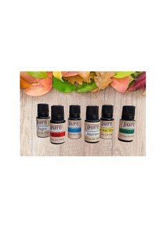 PURE Pure Source India Aroma Diffuser Oil Lavender Lemongrass Rose Jasmine Sandalwood and Mogra 15ml Each Multicolour  Set of 6  - Image 4