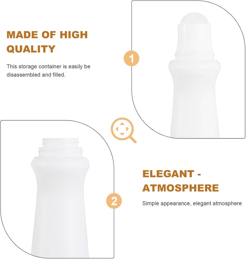 MAGICLULU 8pcs 75ml Plastic Roll on Bottles Empty Travel Essential Oil Roller Bottles Leak-resistant Perfume Containers for Cosmetic Oils - Image 3