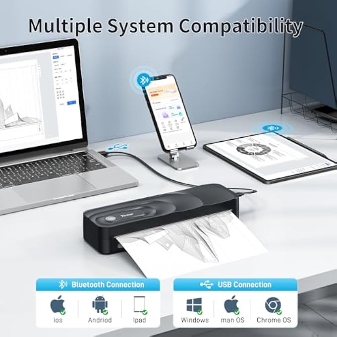 PORTABLE THERMAL PRINTER (BLACK) - Image 3