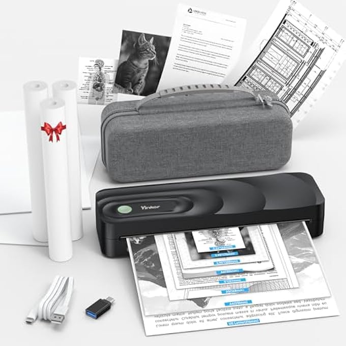 PORTABLE THERMAL PRINTER (BLACK) - Image 1