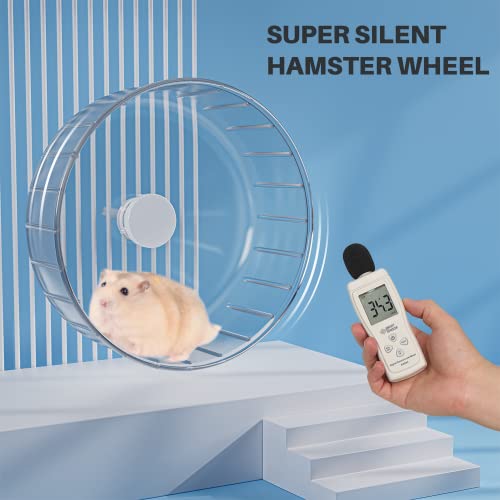 BUCATSTATE Silent Hamster Wheel, 6.7in Exercise Wheel for Gerbil, Dwarf Syrian Hamster, Rat, Mice - Image 2