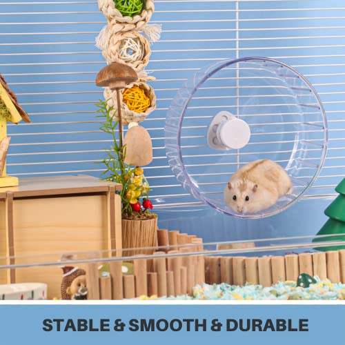 BUCATSTATE Silent Hamster Wheel, 6.7in Exercise Wheel for Gerbil, Dwarf Syrian Hamster, Rat, Mice - Image 4