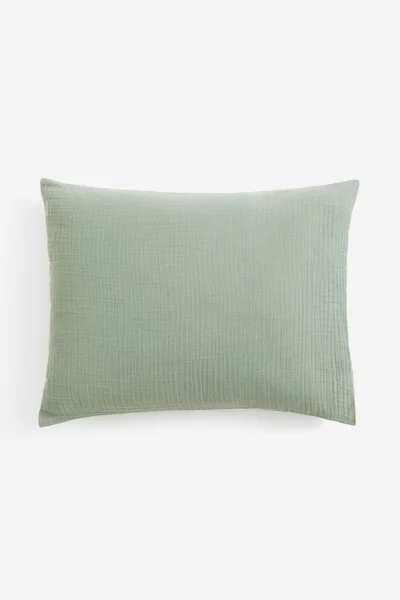 H&M Cotton Muslin Pillowcase