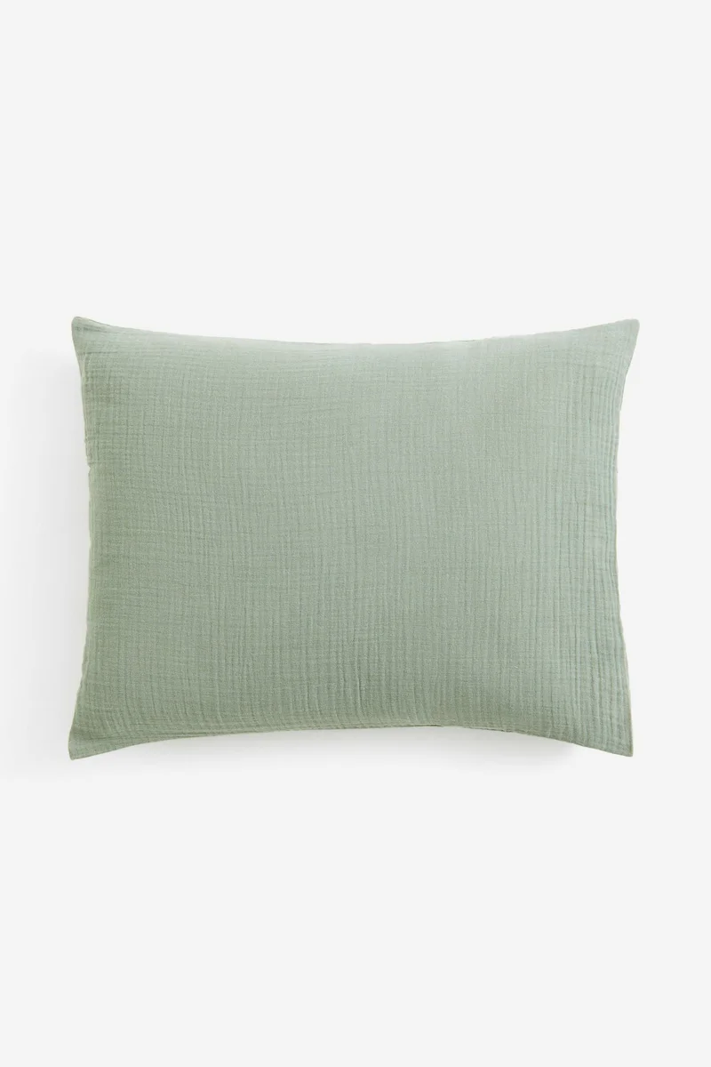 H&M Cotton Muslin Pillowcase