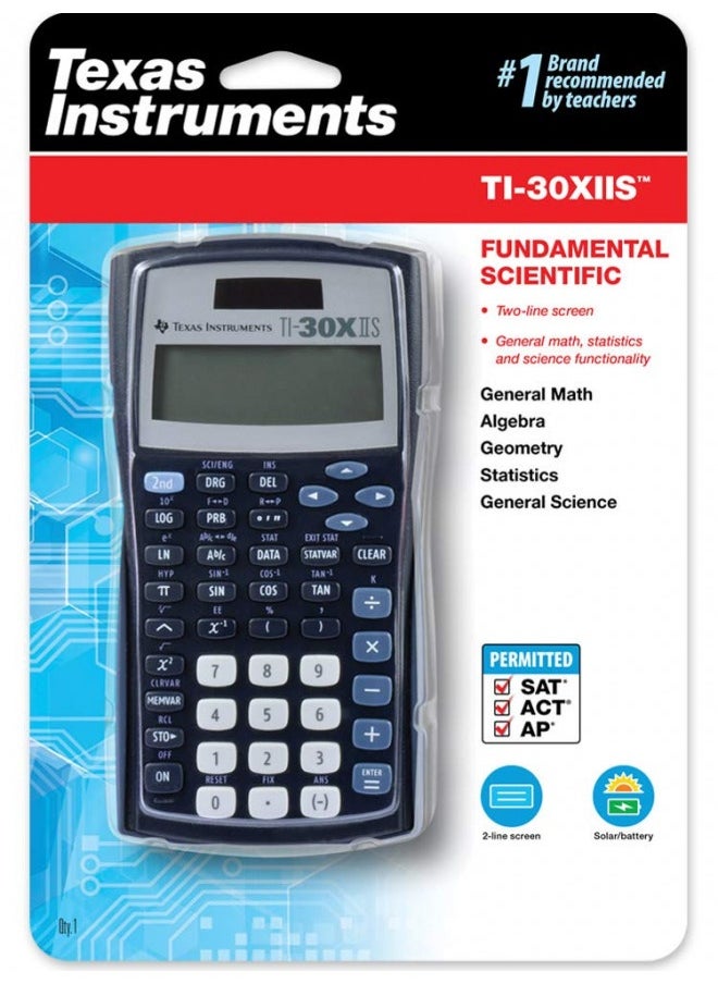 TEXAS INSTRUMENTS Texas Instruments Ti-30Xiis Scientific Calculator, Black With Blue Accents  - Image 3