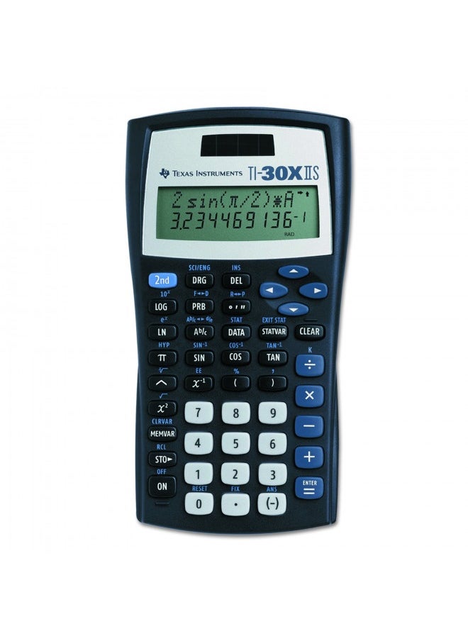 TEXAS INSTRUMENTS Texas Instruments Ti-30Xiis Scientific Calculator, Black With Blue Accents  - Image 2