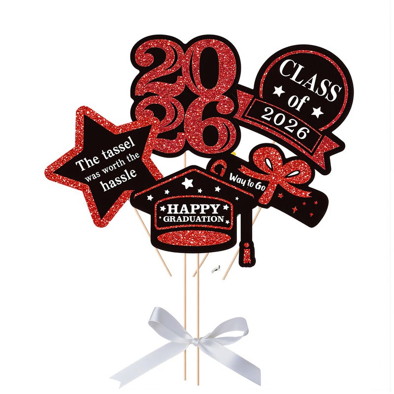 2026 Graduation Vase Picks Multi Function Glitter Green Party Supplies Decor - Image 2