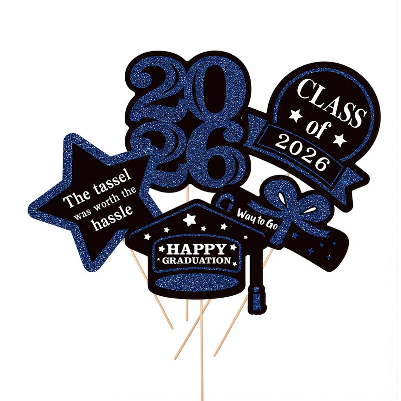 2026 Graduation Vase Picks Multi Function Glitter Green Party Supplies Decor - Image 1