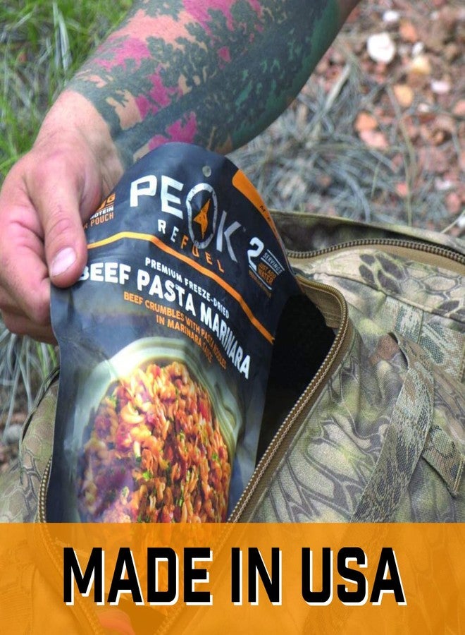 Peak Refuel Beef Pasta Marinara | 2 Serving Pouch | Freeze Dried Backpacking and Camping Food | Amazing Taste | Quick Prep - Image 4
