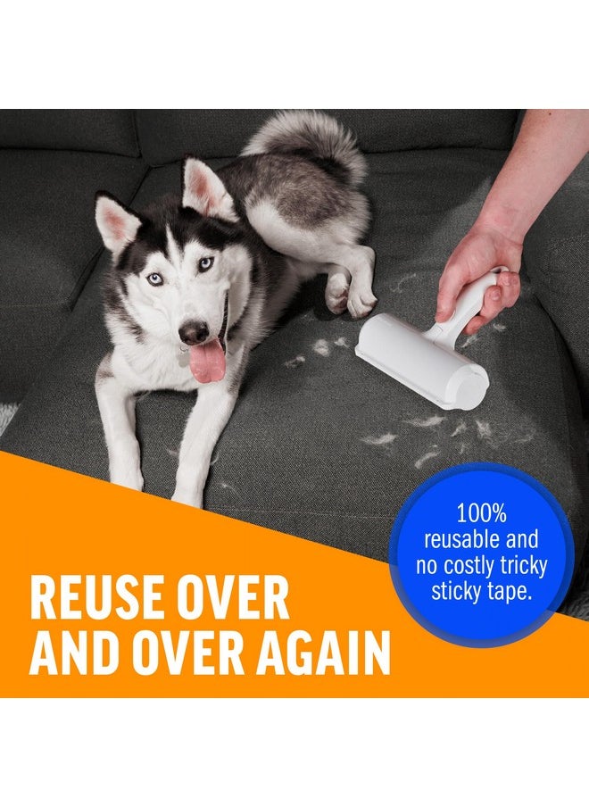 ChomChom Roller Chom Chom Roller Pet Hair Remover and Reusable Lint Roller - ChomChom Cat and Dog Hair Remover for Furniture, Couch, Carpet, Clothing and Bedding - Portable, Multi-Surface Fur Removal Tool  - Image 4