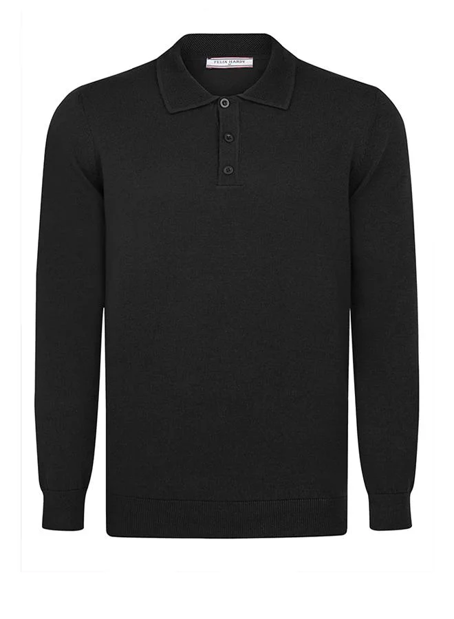 FELIX HARDY Black-Bordeaux Pullover with Polo Collar Pack of 2 for Men | Best Price UAE
