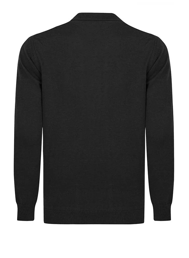 FELIX HARDY Black-Bordeaux Pullover with Polo Collar Pack of 2 for Men | Best Price UAE