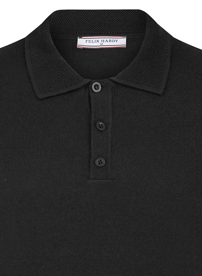 FELIX HARDY Black-Bordeaux Pullover with Polo Collar Pack of 2 for Men | Best Price UAE