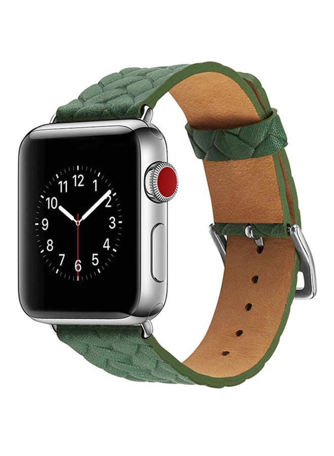 نيبمينينت سوار بديل لساعة أبل سلسلة 1/2/3 42 مم أخضر - Image 2