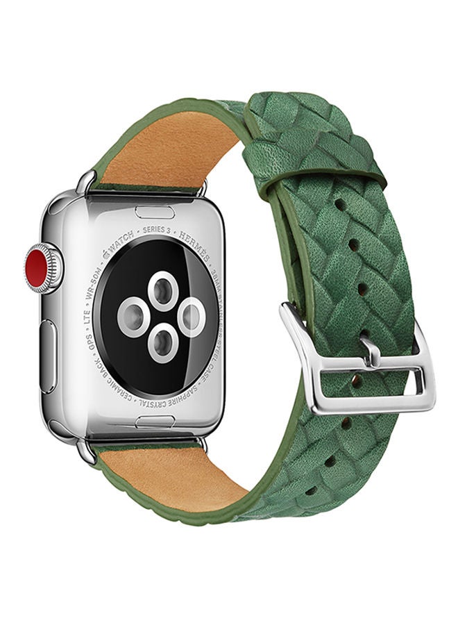 نيبمينينت سوار بديل لساعة أبل سلسلة 1/2/3 42 مم أخضر - Image 3