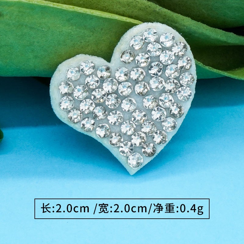 Creative Rhinestone Heat Transfer Patch Heart * 2.* 2.cm 