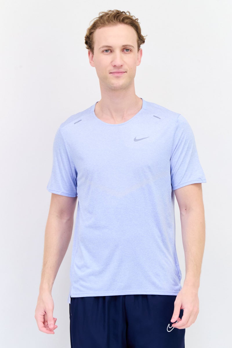 Nike Men Dri Fit Short Sleeves Running T-Shirt, Levander - Image 1