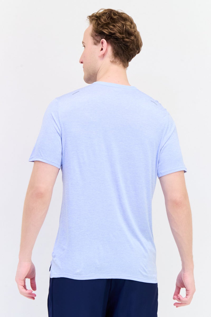 Nike Men Dri Fit Short Sleeves Running T-Shirt, Levander - Image 3