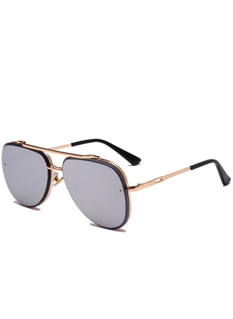 HDCRAFTER - New Gradient Lens Metal Frame PC Sunglasses - Image 1